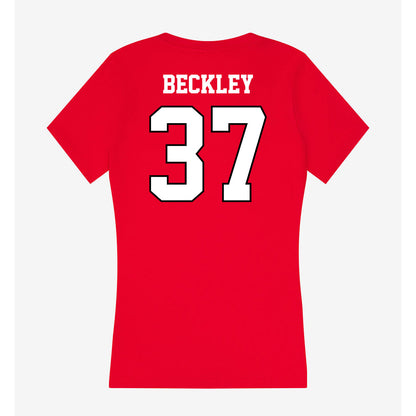 Youngstown State - NCAA Baseball : Nathan Beckley - Classic Shersey Women's V-Neck T-Shirt-1