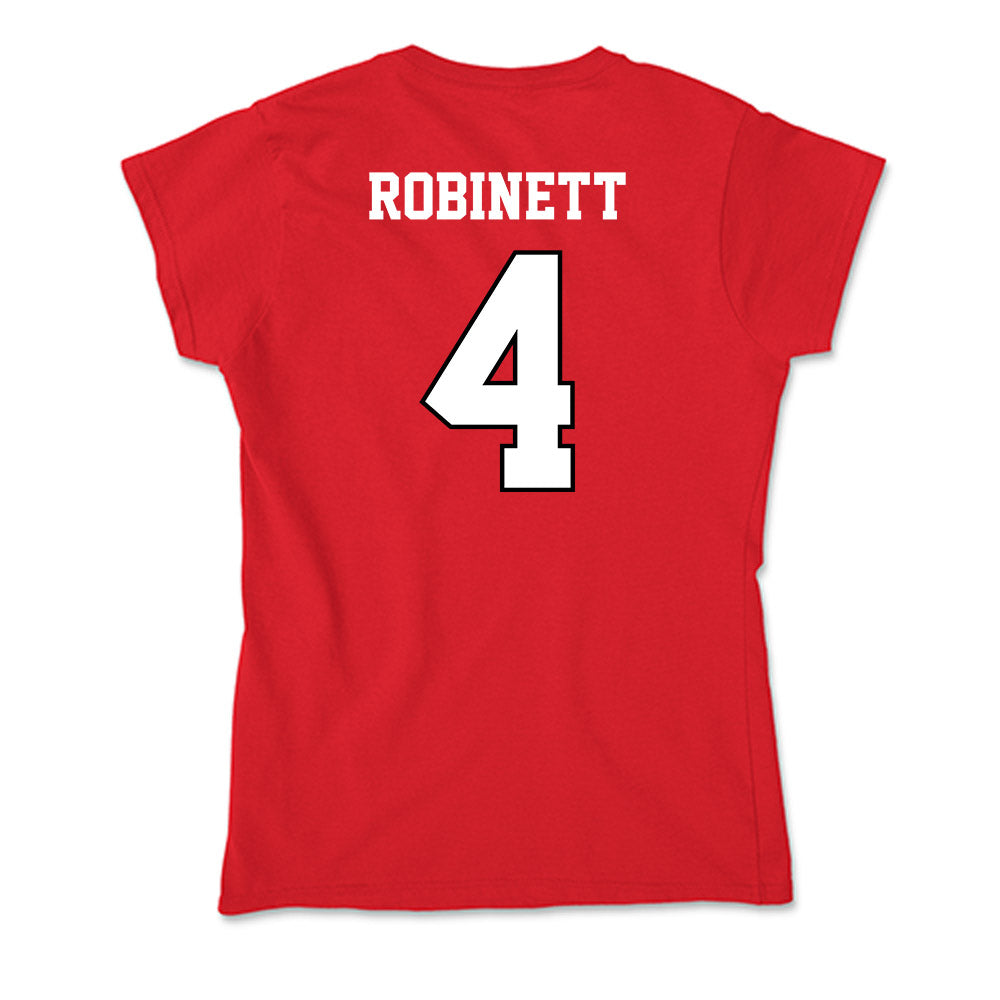 Youngstown State - NCAA Men's Basketball : Tyler Robinett - Classic Shersey Soft Style Women’s T-Shirt-1