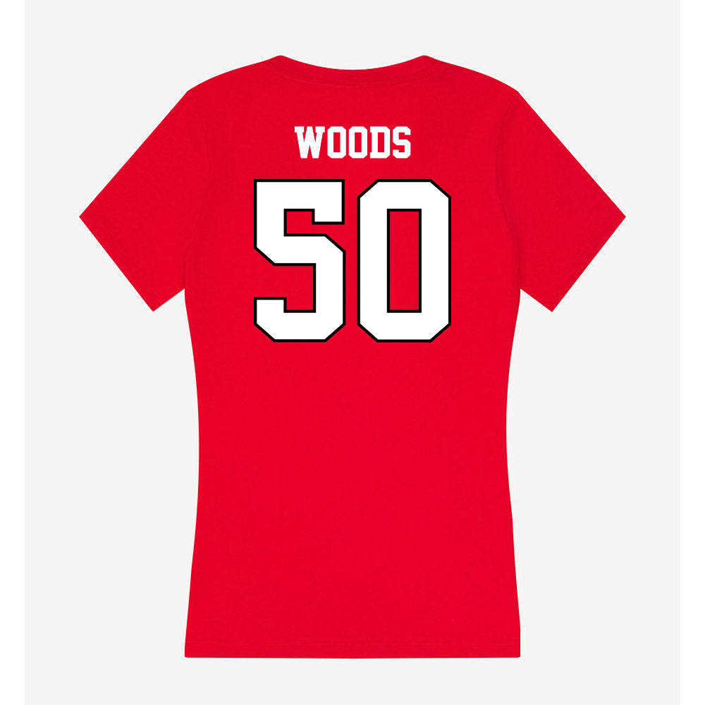 Youngstown State - NCAA Football : Grant Woods - Classic Shersey Women's V-Neck T-Shirt-1