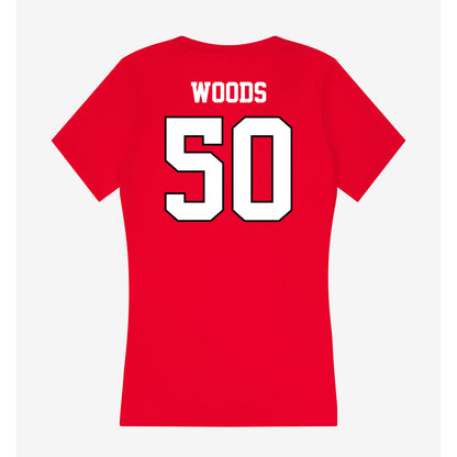 Youngstown State - NCAA Football : Grant Woods - Classic Shersey Women's V-Neck T-Shirt-1