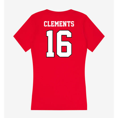 Youngstown State - NCAA Football : Darius Clements - Classic Shersey Women's V-Neck T-Shirt-1