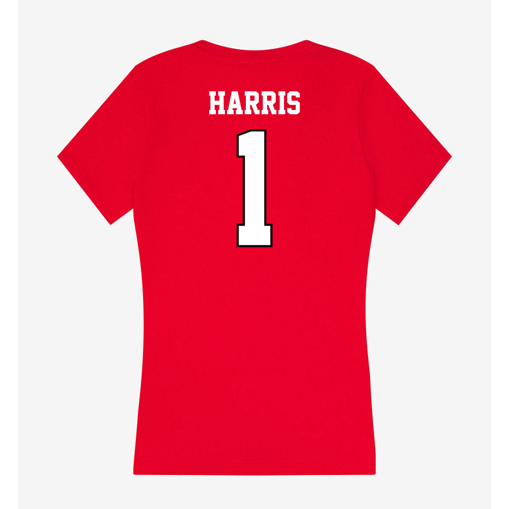 Youngstown State - NCAA Football : Dimetrius Harris - Classic Shersey Women's V-Neck T-Shirt-1