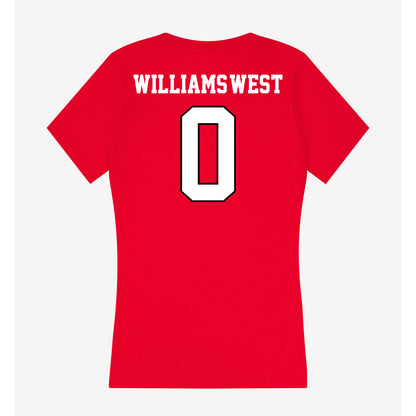 Youngstown State - NCAA Football : Jussiah Williams-West - Classic Shersey Women's V-Neck T-Shirt-1