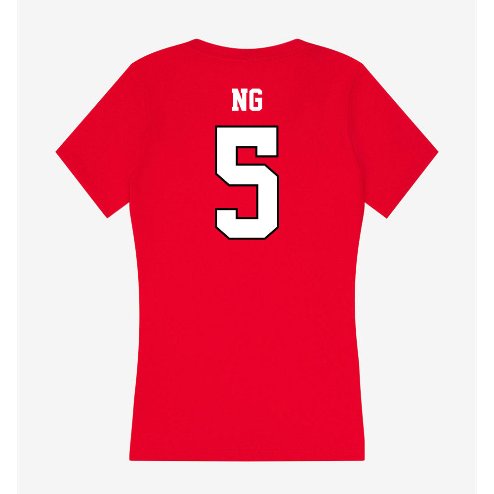 Youngstown State - NCAA Women's Volleyball : Teagan Ng - Classic Shersey Women's V-Neck T-Shirt-1