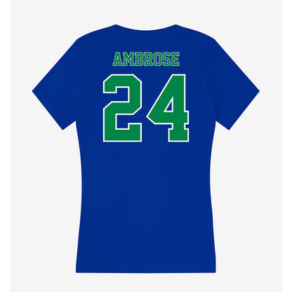 Texas A&M Corpus Christi - NCAA Men's Basketball : Jamal ambrose - Women's V-Neck T-Shirt-1