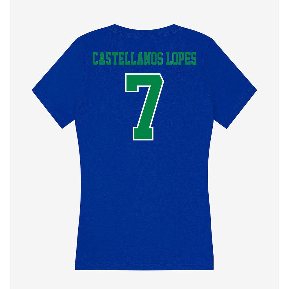 Texas A&M Corpus Christi - NCAA Women's Soccer : Isabella Castellanos Lopes - Women's V-Neck T-Shirt-1