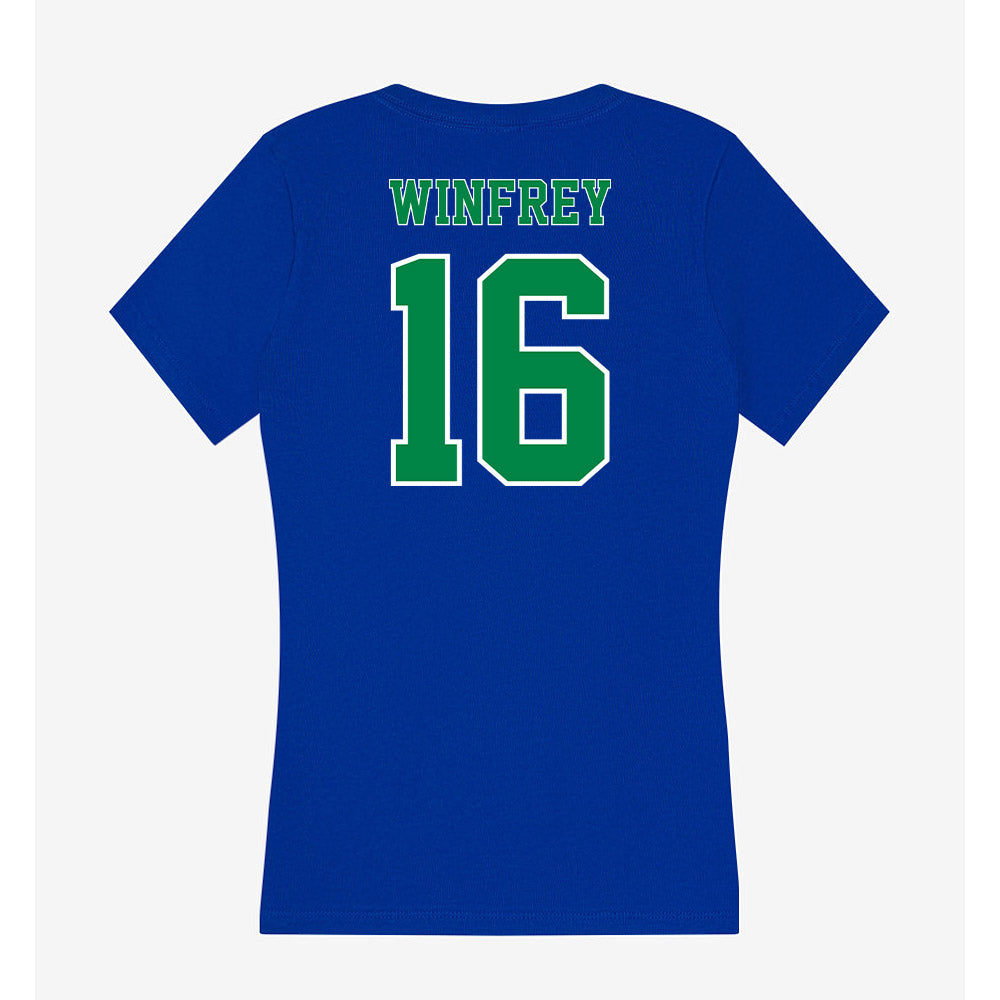Texas A&M Corpus Christi - NCAA Softball : Kendra Winfrey - Women's V-Neck T-Shirt-1
