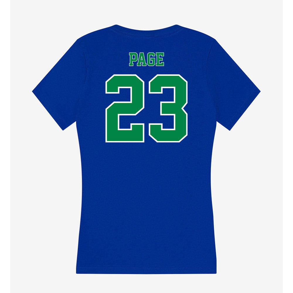 Texas A&M Corpus Christi - NCAA Women's Soccer : Madison Page - Women's V-Neck T-Shirt-1