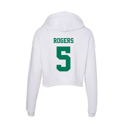 Norfolk State - NCAA Women's Basketball : Iyanna Rogers - Women's Crop Fleece Hoodie-1