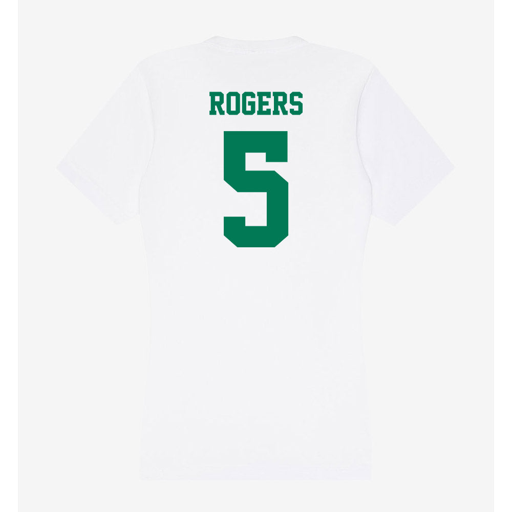 Norfolk State - NCAA Women's Basketball : Iyanna Rogers - Women's V-Neck T-Shirt-1
