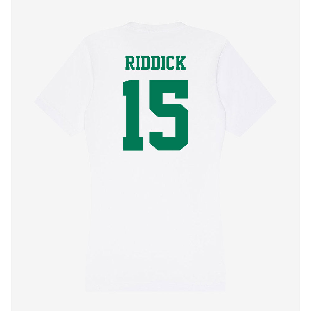Norfolk State - NCAA Softball : Bristyl Riddick - Women's V-Neck T-Shirt-1