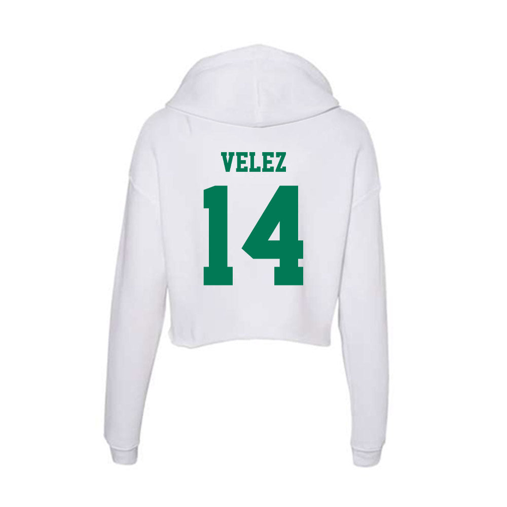 Norfolk State - NCAA Baseball : Christian Velez - Women's Crop Fleece Hoodie-1