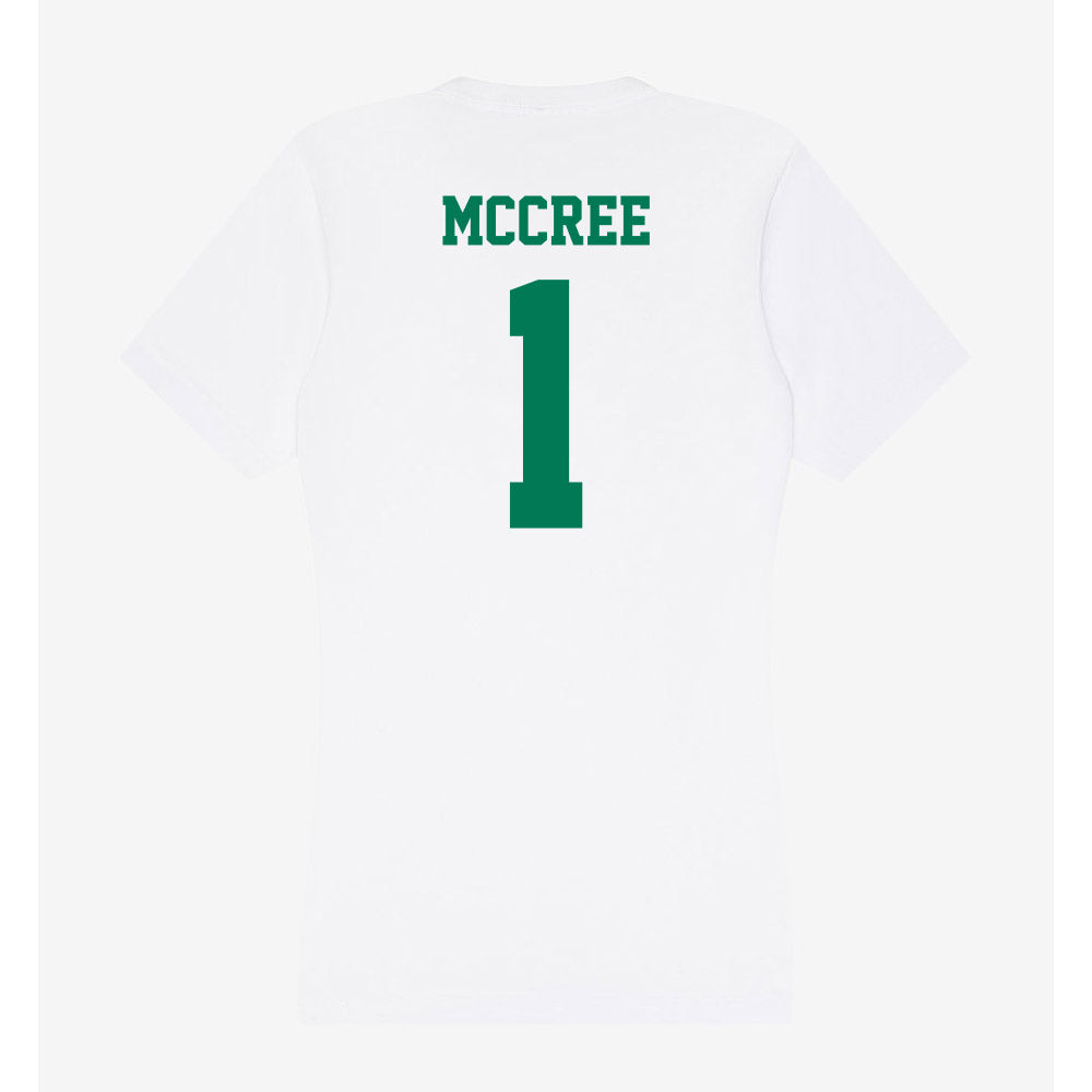 Norfolk State - NCAA Women's Volleyball : Sydney McCree - Women's V-Neck T-Shirt-1