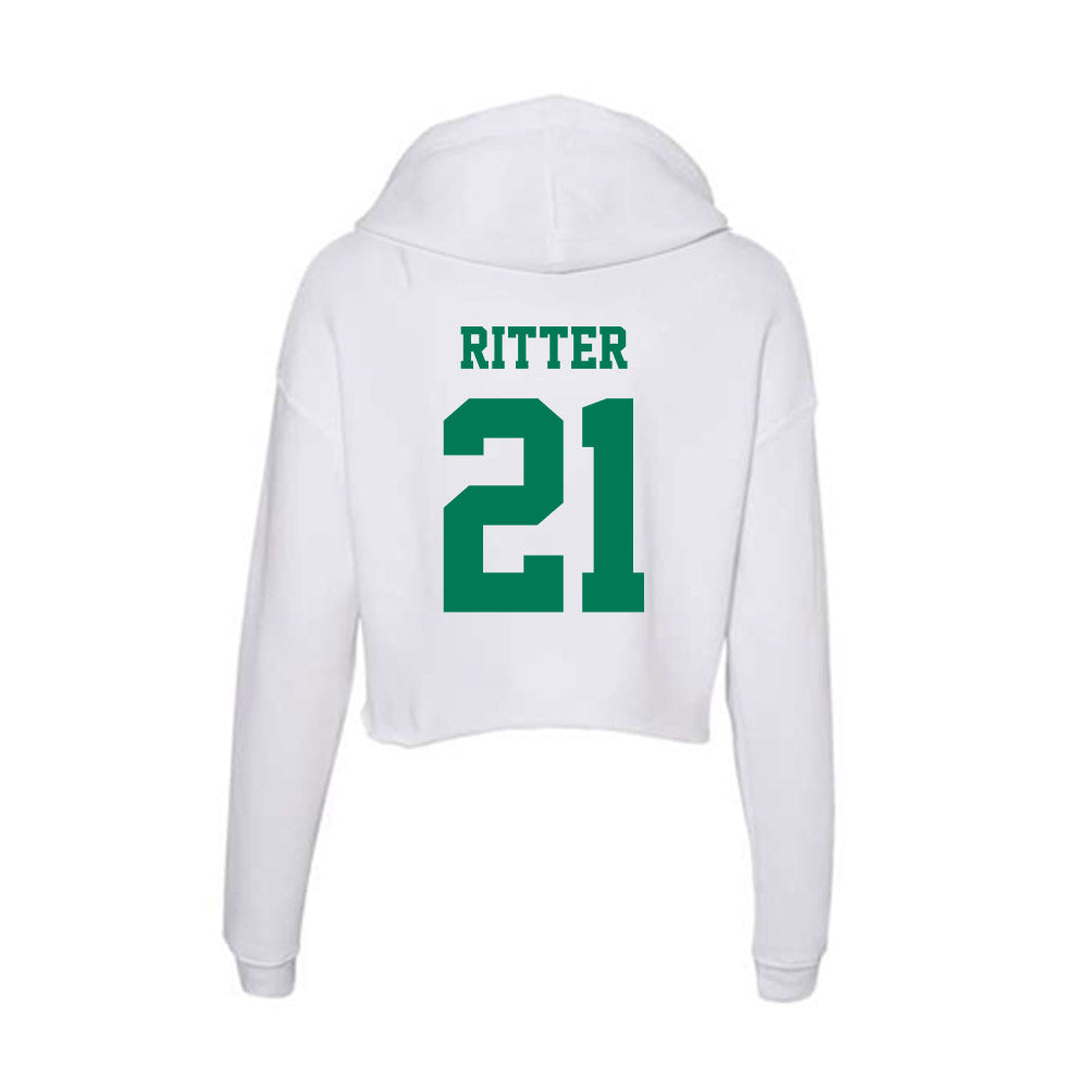 Norfolk State - NCAA Baseball : Jamal Ritter - Women's Crop Fleece Hoodie-1