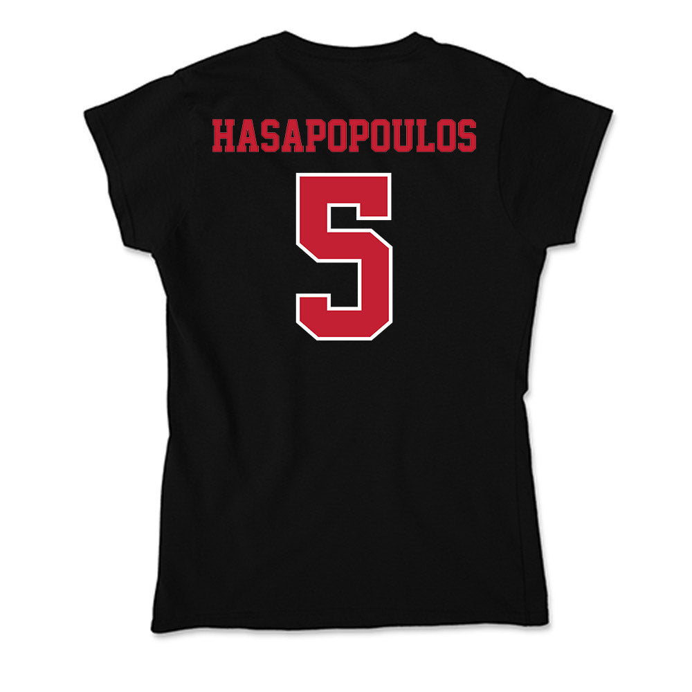 UW River Falls - NCAA Softball : Michaela Hasapopoulos - Soft Style Women’s T-Shirt-1