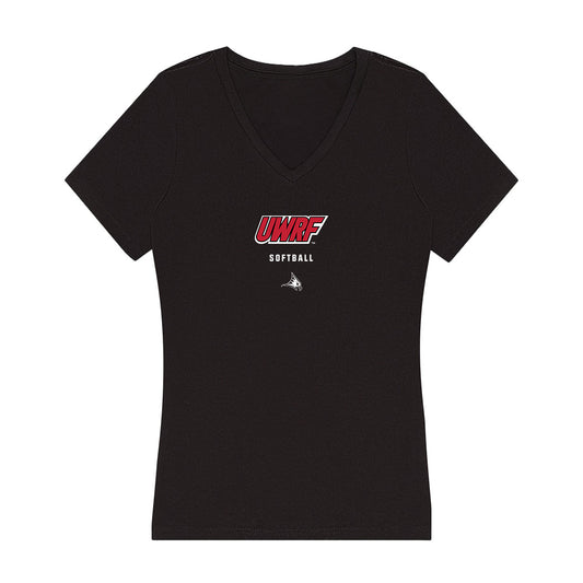 UW River Falls - NCAA Softball : Michaela Hasapopoulos - Women's V-Neck T-Shirt-0