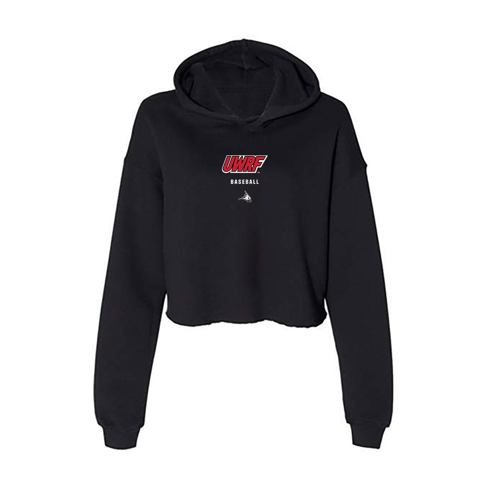 UW River Falls - NCAA Baseball : Brett Sullivan - Women's Crop Fleece Hoodie-0
