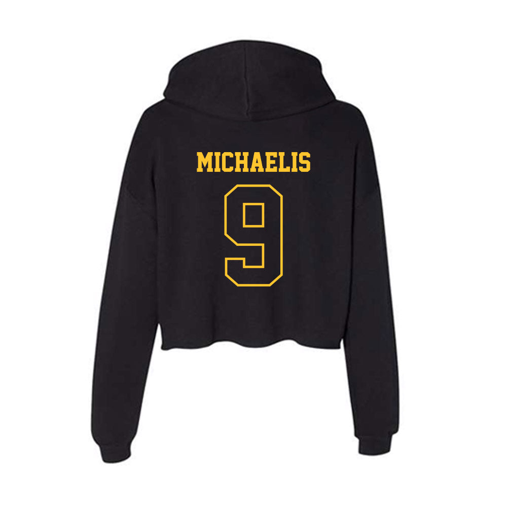 Northern Michigan - NCAA Men's Ice Hockey : Zach Michaelis - Women's Crop Fleece Hoodie-1