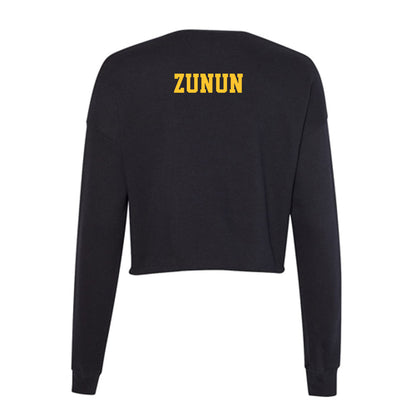 Northern Michigan - NCAA Wrestling : Andrea Zunun - Women's Cropped Crew Fleece-1