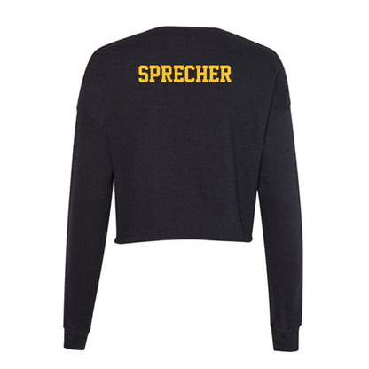 Northern Michigan - NCAA Men's Golf : Russel Sprecher - Women's Cropped Crew Fleece-1