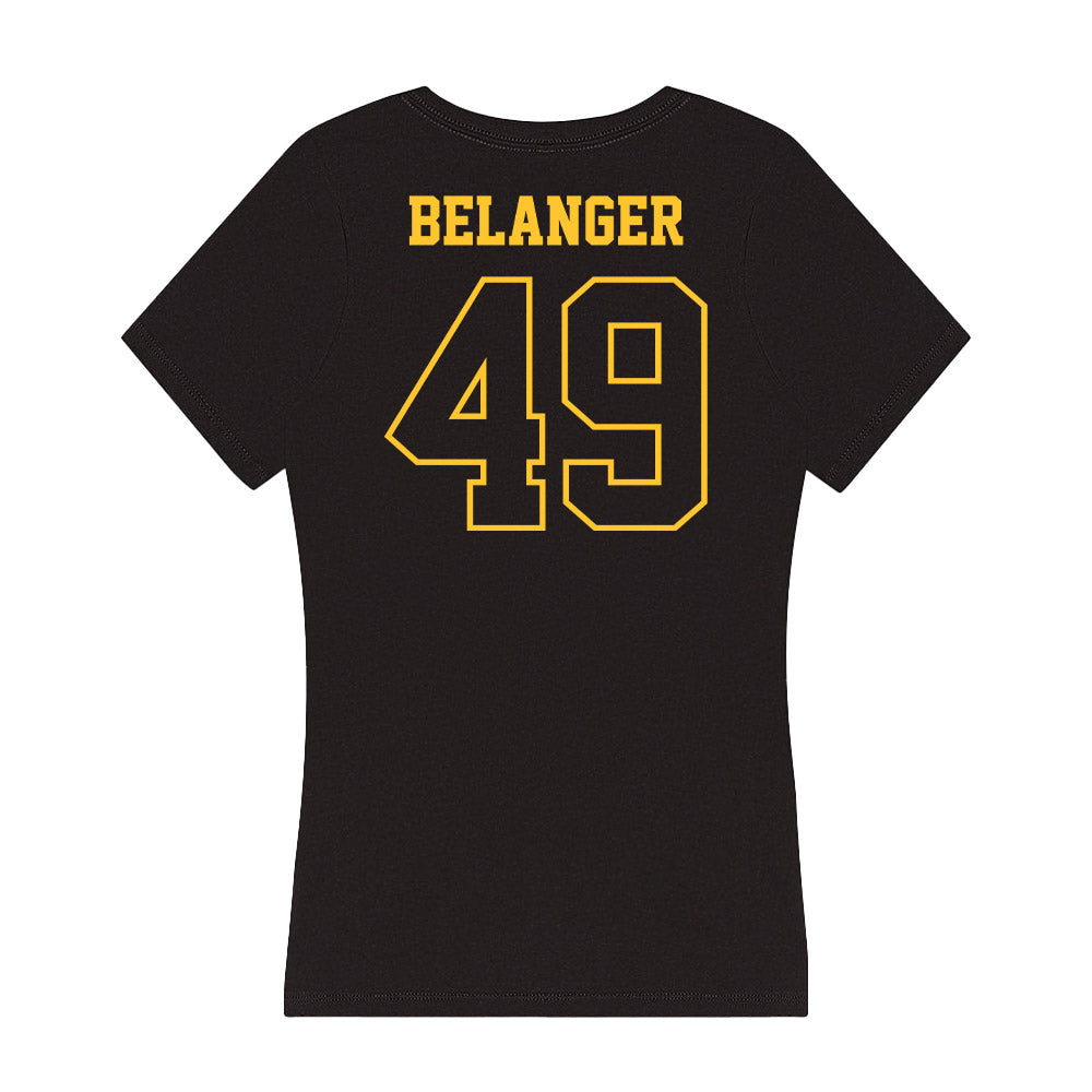 Northern Michigan - NCAA Football : Hunter Belanger - Women's V-Neck T-Shirt-1