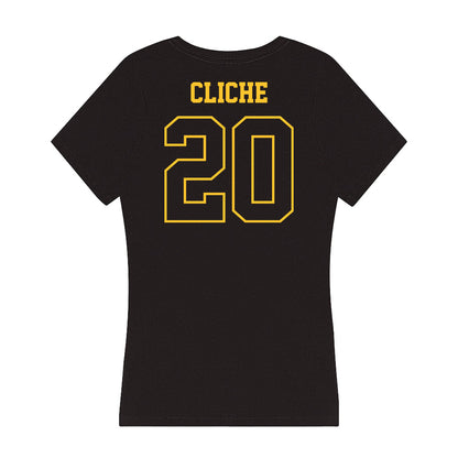 Northern Michigan - NCAA Men's Ice Hockey : Anthony Cliche - Women's V-Neck T-Shirt-1