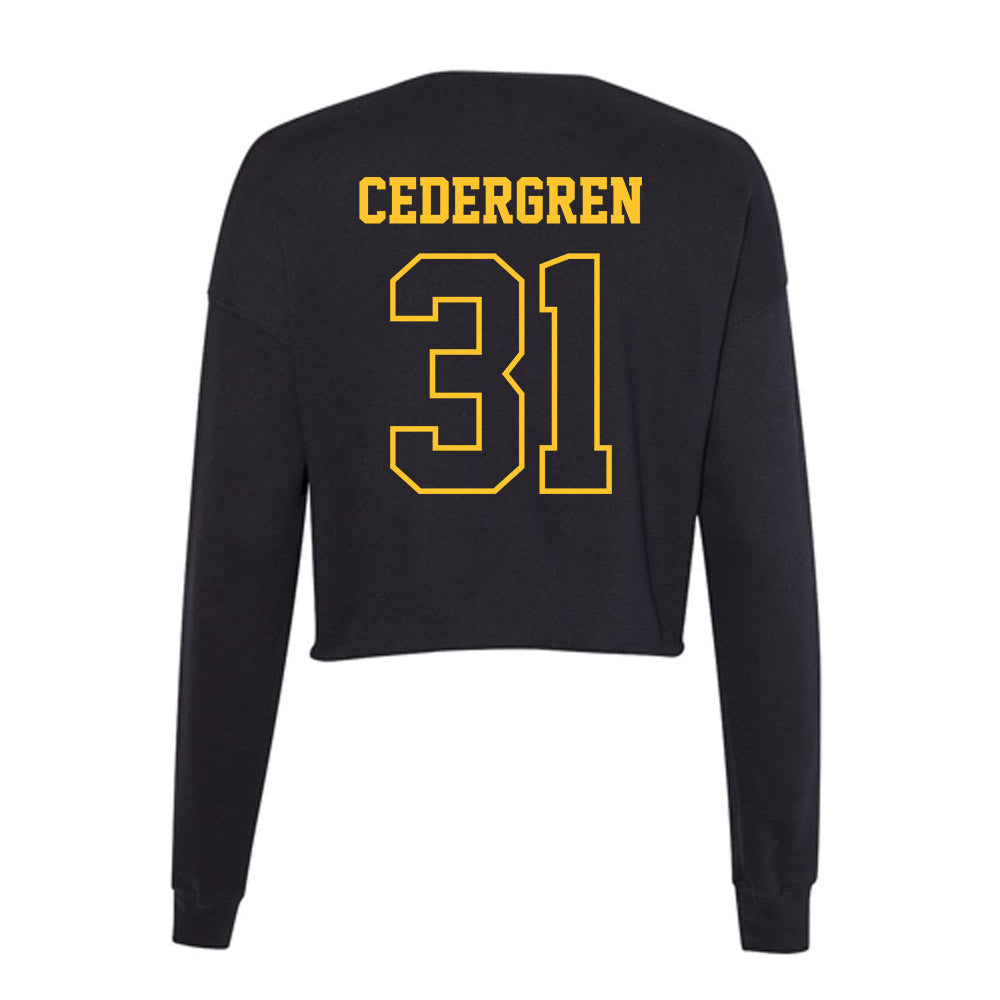 Northern Michigan - NCAA Men's Soccer : Nils Cedergren - Women's Cropped Crew Fleece-1