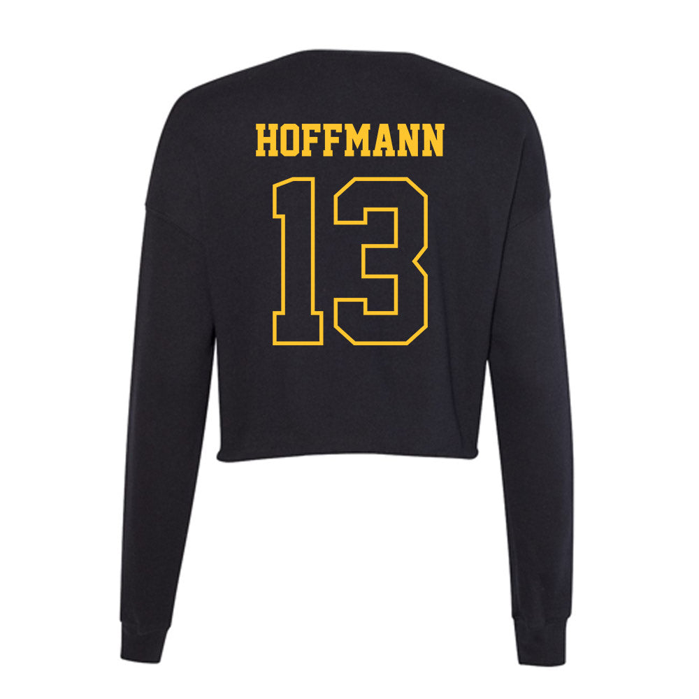 Northern Michigan - NCAA Men's Soccer : Jan Hoffmann - Women's Cropped Crew Fleece-1