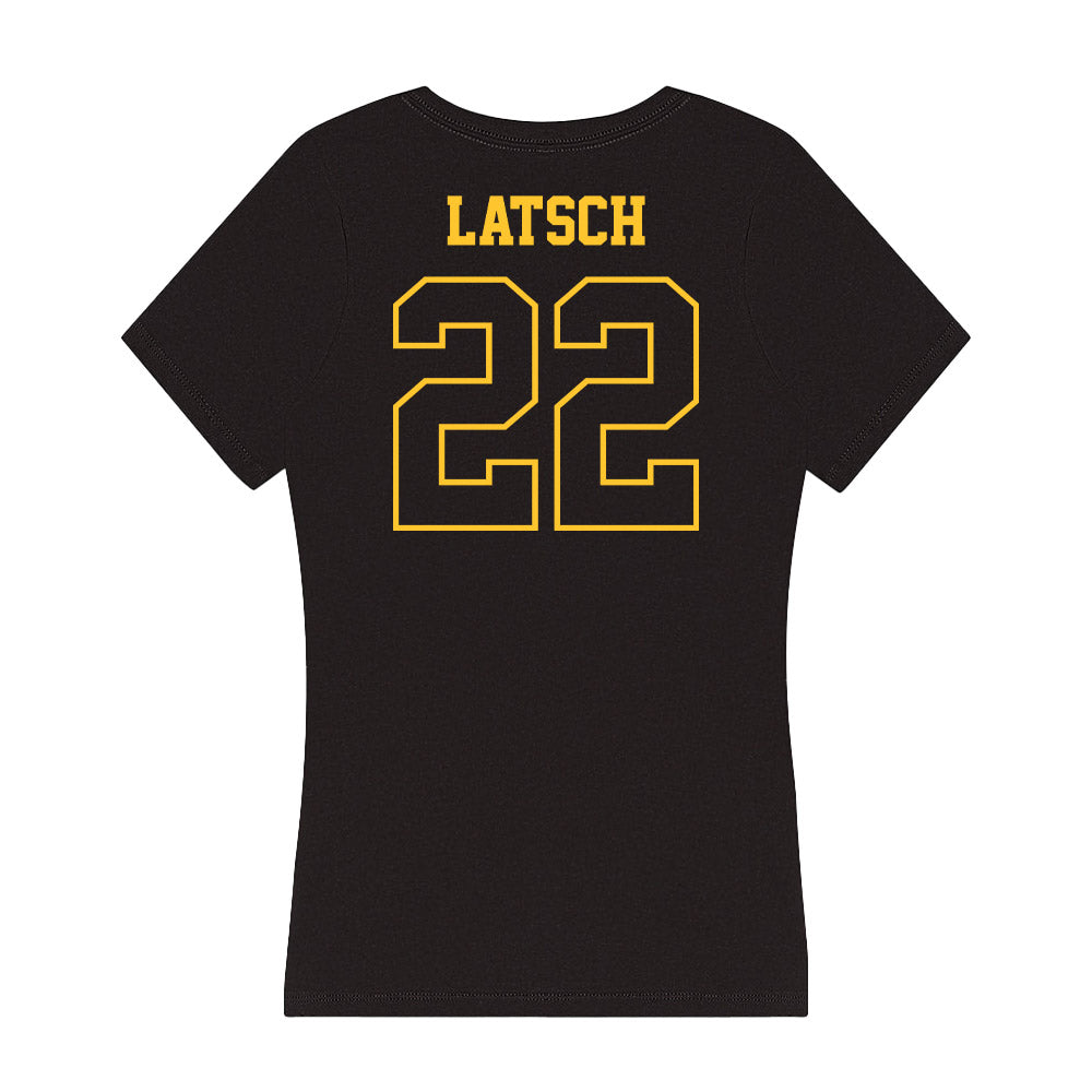  - NCAA Men's Ice Hockey : Tanner Latsch - Women's V-Neck T-Shirt-1