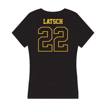  - NCAA Men's Ice Hockey : Tanner Latsch - Women's V-Neck T-Shirt-1