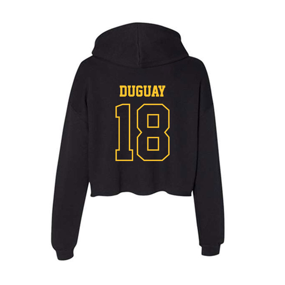 Northern Michigan - NCAA Men's Ice Hockey : Ryan Duguay - Women's Crop Fleece Hoodie-1
