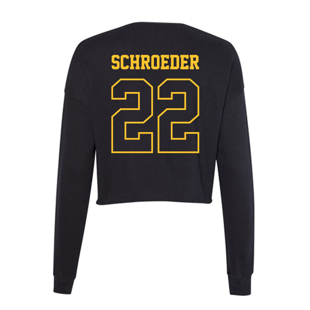 Northern Michigan - NCAA Women's Basketball : Madison Schroeder - Women's Cropped Crew Fleece-1