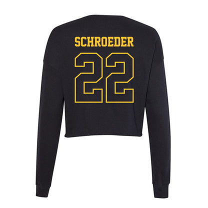 Northern Michigan - NCAA Women's Basketball : Madison Schroeder - Women's Cropped Crew Fleece-1