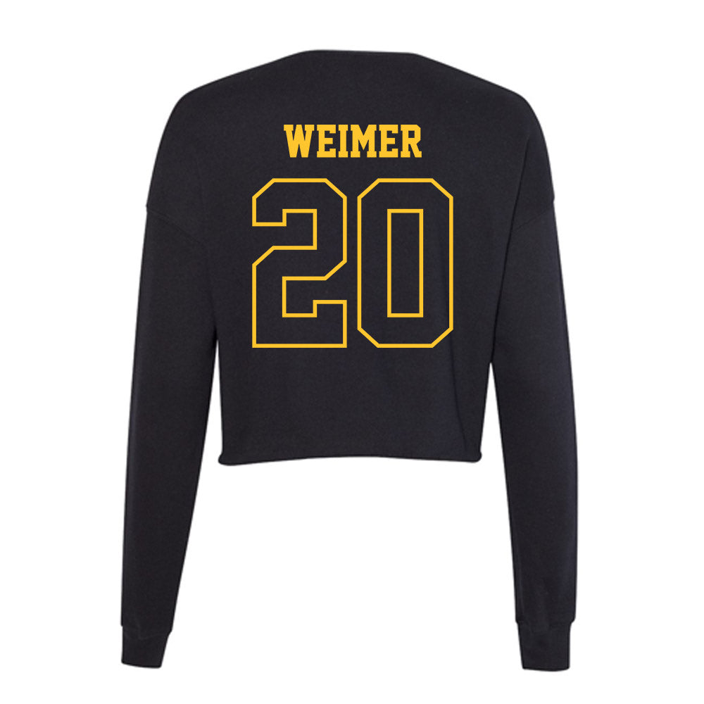 Northern Michigan - NCAA Men's Soccer : Ian Weimer - Women's Cropped Crew Fleece-1