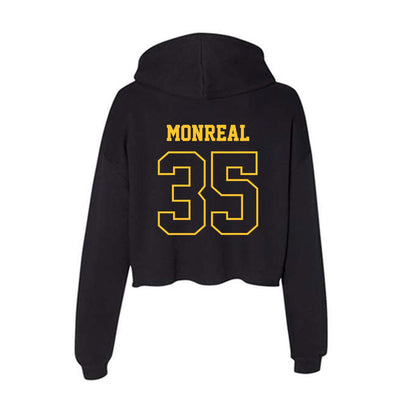 Northern Michigan - NCAA Football : Murphy Monreal - Women's Crop Fleece Hoodie-1