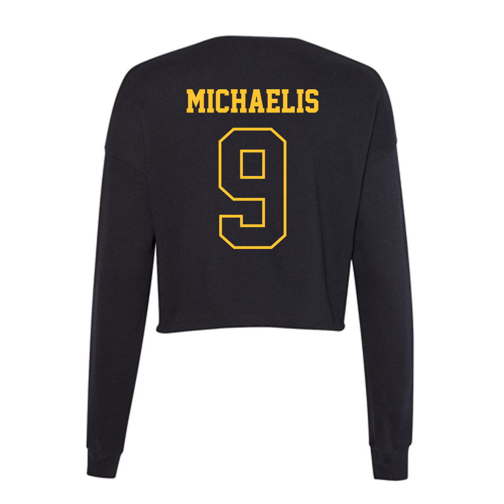 Northern Michigan - NCAA Men's Ice Hockey : Zach Michaelis - Women's Cropped Crew Fleece-1