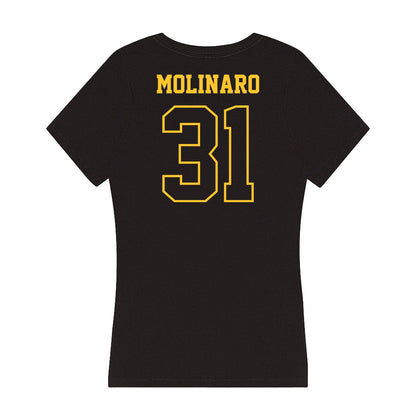 Northern Michigan - NCAA Men's Ice Hockey : Julian Molinaro - Women's V-Neck T-Shirt-1