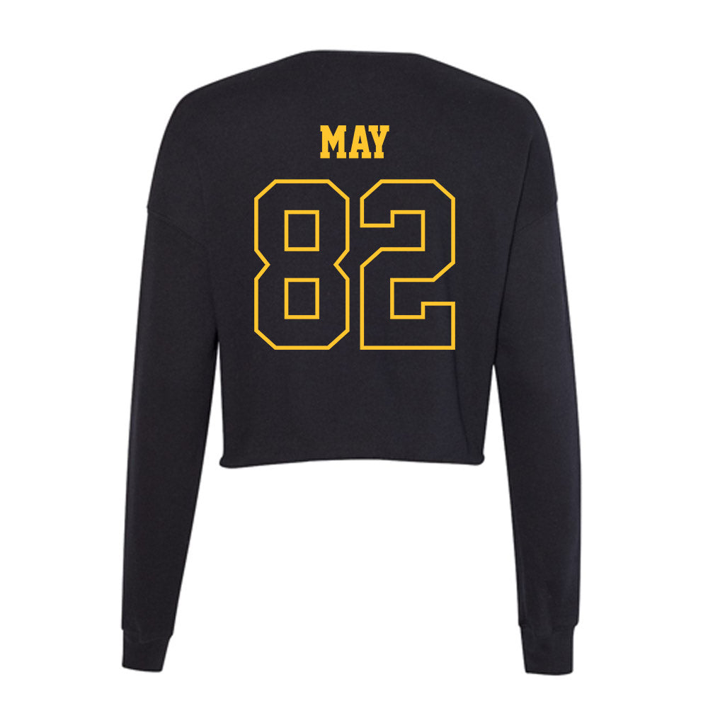 Northern Michigan - NCAA Football : Hayden May - Women's Cropped Crew Fleece-1