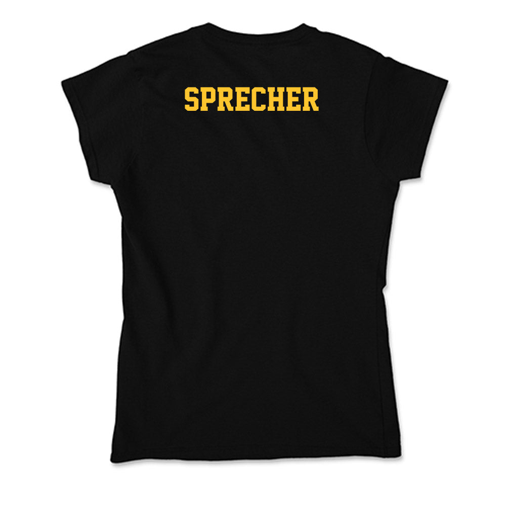 Northern Michigan - NCAA Men's Golf : Russel Sprecher - Soft Style Women’s T-Shirt-1