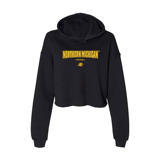 Northern Michigan - NCAA Football : Hunter Belanger - Women's Crop Fleece Hoodie-0