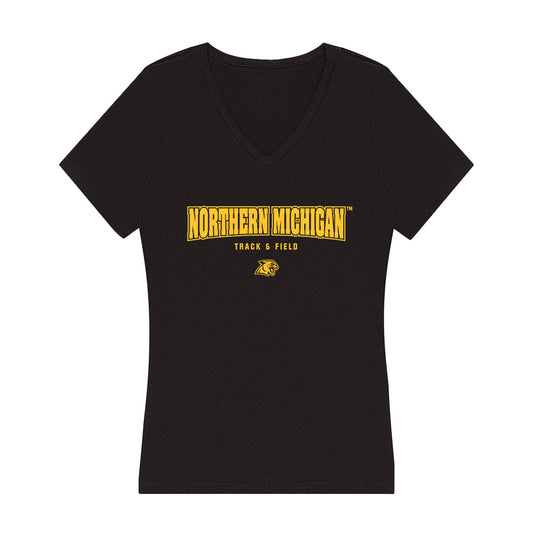 Northern Michigan - NCAA Women's Track & Field : Abby Kissling - Women's V-Neck T-Shirt-0