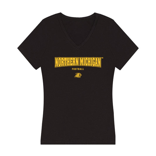 Northern Michigan - NCAA Football : Murphy Monreal - Women's V-Neck T-Shirt-0