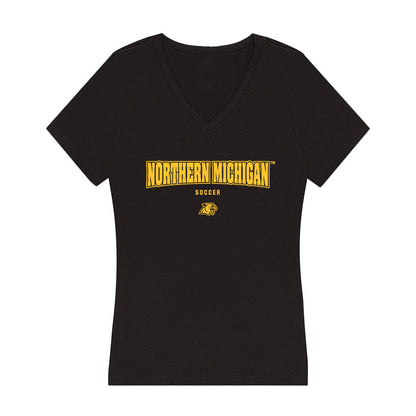 Northern Michigan - NCAA Men's Soccer : Ian Weimer - Women's V-Neck T-Shirt-0