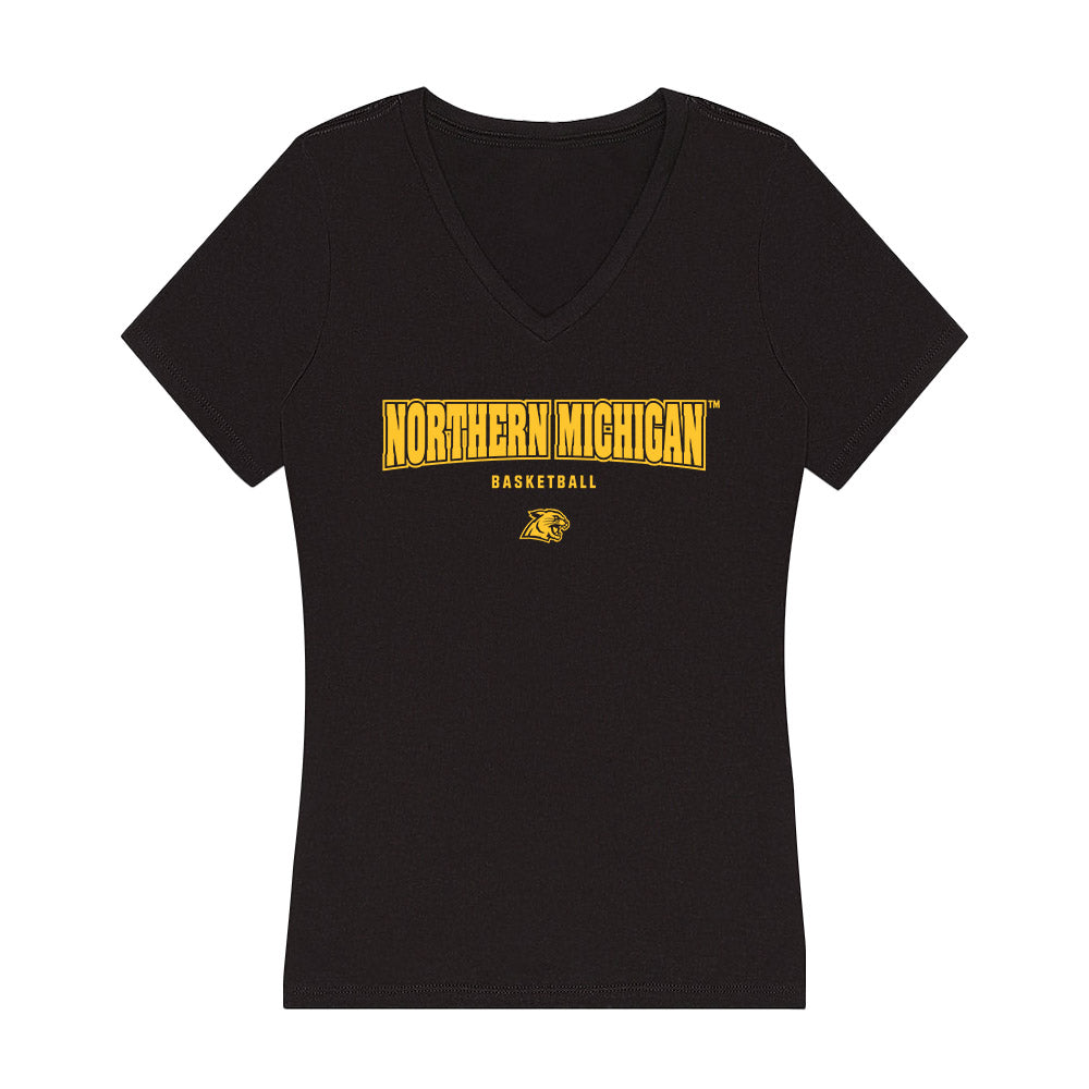 Northern Michigan - NCAA Women's Basketball : Madison Schroeder - Women's V-Neck T-Shirt-0