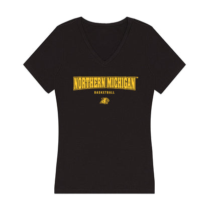 Northern Michigan - NCAA Women's Basketball : Madison Schroeder - Women's V-Neck T-Shirt-0