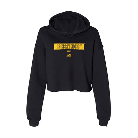 Northern Michigan - NCAA Women's Golf : Abigail Luke - Women's Crop Fleece Hoodie-0