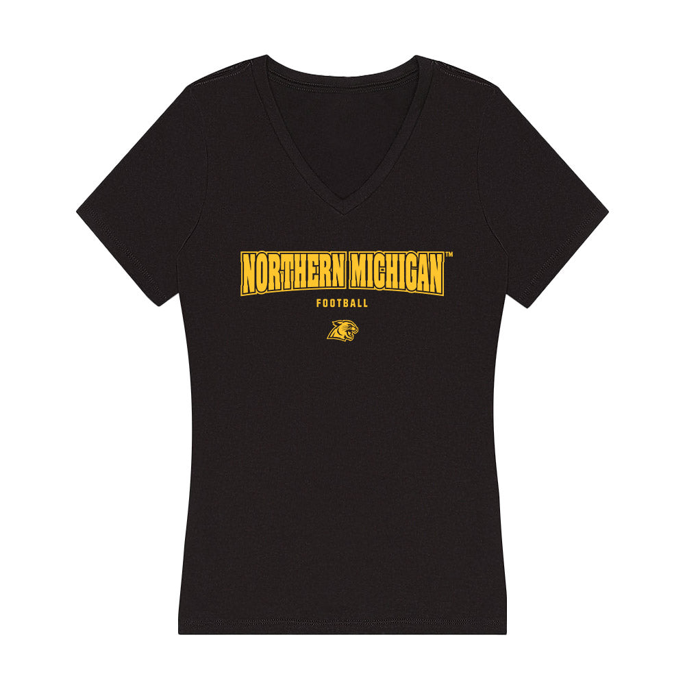 Northern Michigan - NCAA Football : Graycen Shepherd - Women's V-Neck T-Shirt-0