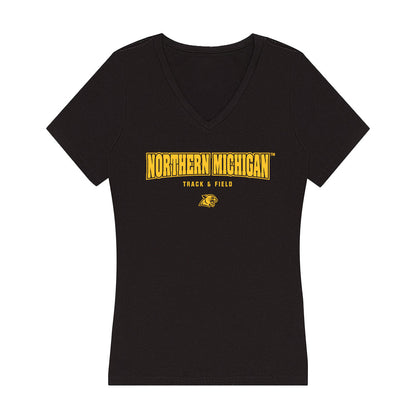 Northern Michigan - NCAA Women's Track & Field : Taylor Rogers - Women's V-Neck T-Shirt-0