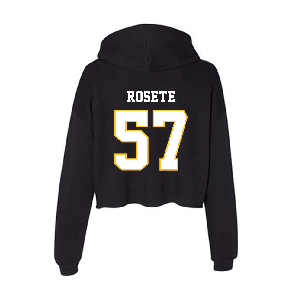 PLU - NCAA Football : Jaden Rosete - Women's Crop Fleece Hoodie-1