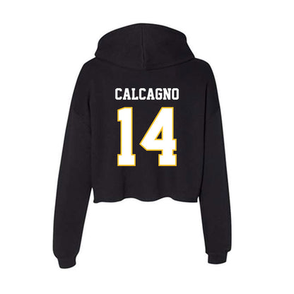 PLU - NCAA Softball : Morgan Calcagno - Women's Crop Fleece Hoodie-1